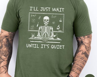 Camiseta de profesor de ciencias, camiseta de química de Halloween, camiseta de profesor STEM, regalo de apreciación científica, científico de física, camiseta de estudiante de ciencias