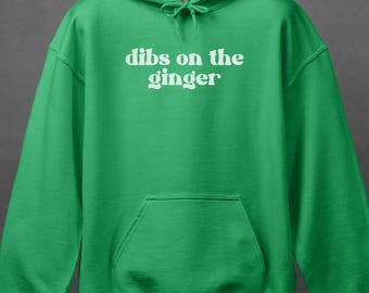 Me quedo con la sudadera de jengibre, divertida camiseta del Día de San Patricio, camiseta de la suerte Y2K, sudadera para mujer, regalos para ella, camiseta de bebé del Día de San Patricio, sudadera con capucha irlandesa