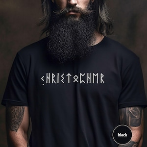 Personalised Viking Runes Shirt, Custom Name in Futhark Runes T-Shirt, Custom Norse Tee Shirt, Unisex Viking Clothes, Norse Mythology Gifts