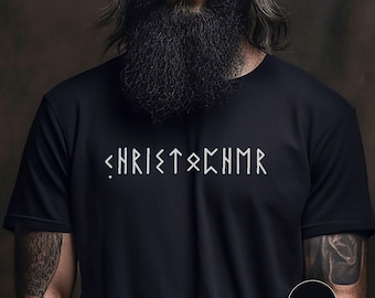 Personalised Viking Runes Shirt, Custom Name in Futhark Runes T-Shirt, Custom Norse Tee Shirt, Unisex Viking Clothes, Norse Mythology Gifts