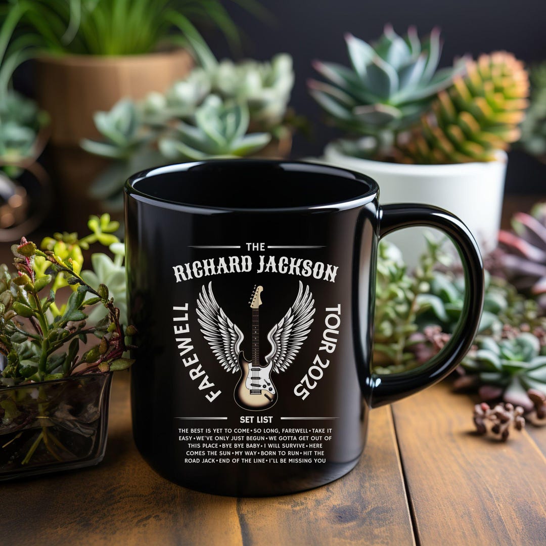 Retired Rocker Mug Personalized Retirement Farewell Tour Mug, Custom Music Fan Retirement ...