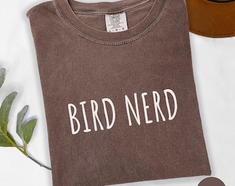 Comfort Colors Bird Nerd Shirt, Nature Tshirt, Funny Bird Watcher Shirt, Bird Watching Tee, Birders, Gift For Bird Lover, Bird Watcher Gift