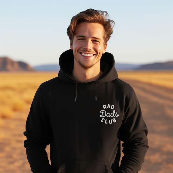 Rad Dads Club Hoodie, Cool Dad Hoodie, Dad Era Hoodie, Father Sweatshirt, Dad Birthday Gift,Baby Announcement,Pregnancy Reveal,New Dad Gift