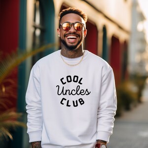 Cool Uncles Club Sweatshirt, Cool Uncle Crewneck, Uncle Era Jumper, Uncle Sweater, Uncle Birthday Gift, Baby Announcement, Pregnancy Reveal