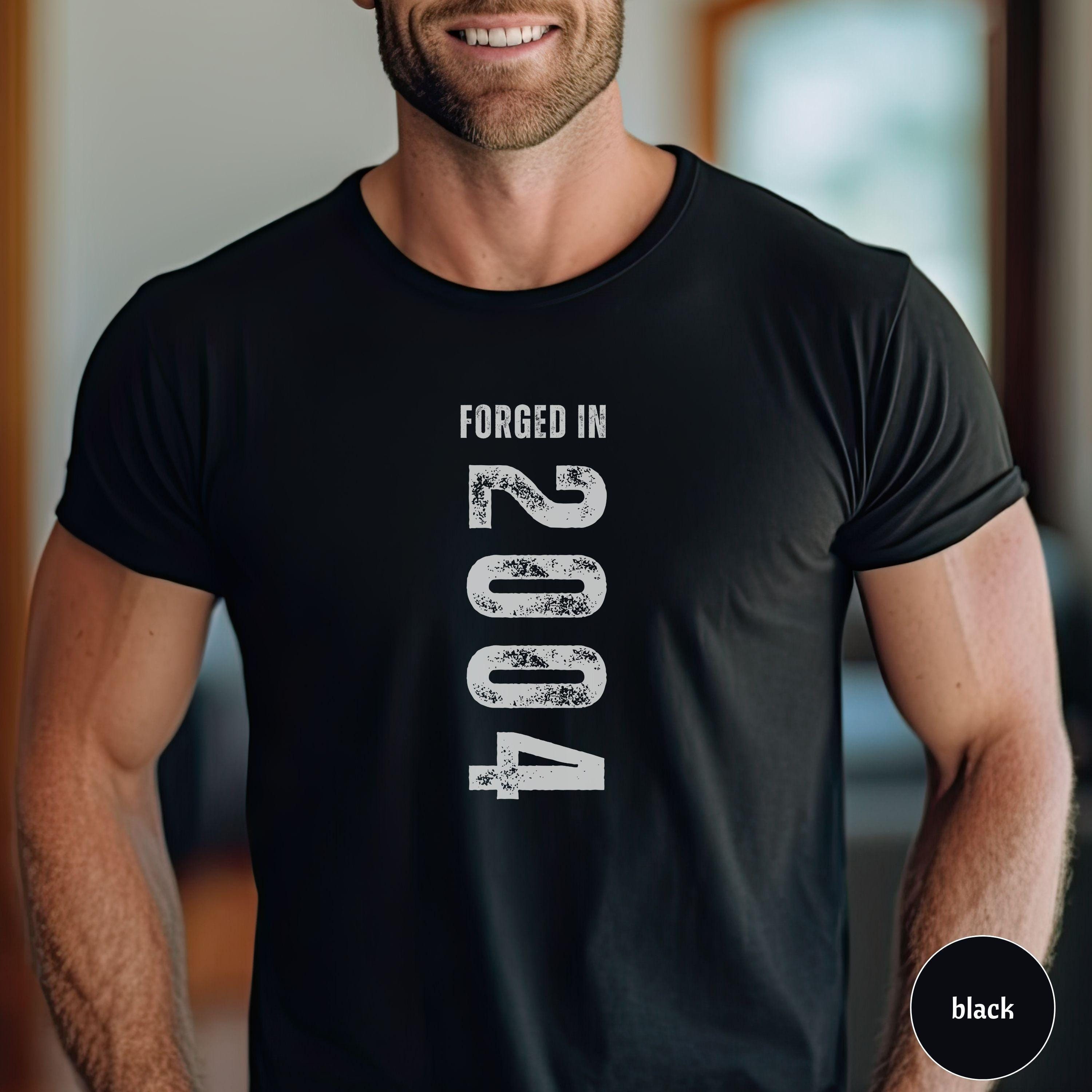 Personalised 21st Birthday Shirt, Birthday Shirt Gift Men, 21st Birthday Retro Vintage, 2004 Vintage TShirt For Men, 21st Gifts Idea for Him