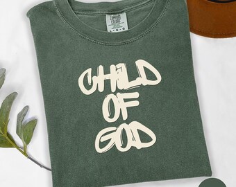 Couleurs réconfortantes, chemise religieuse, chemise enfant de Dieu, t-shirt inspirant, t-shirt Jésus, chemise foi, cadeau chrétien, chemise christianisme