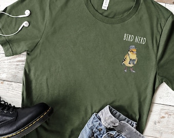 Bird Nerd Shirt, Bird Lover Pocket Design Shirt, Funny Bird Watcher Shirt, Twitcher Shirt, Bird Nerd Tee, Bird Shirt, Bird Watcher Gift