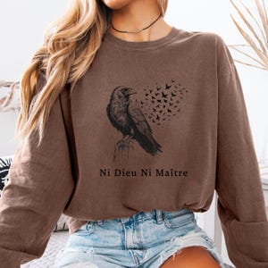 Comfort Colors Ni Dieu Ni Maître Shirt, Kein Gott, kein Meister Shirt, Anti-Autoritär Shirt, Anarchist Shirt, Anti-Trumpf Shirt, Linkes T-Shirt