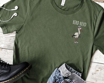 Bird Nerd Shirt, Bird Lover Pocket Design Shirt, Funny Bird Watcher Shirt, Twitcher Shirt, Bird Nerd Tee, Bird Shirt, Bird Watcher Gift