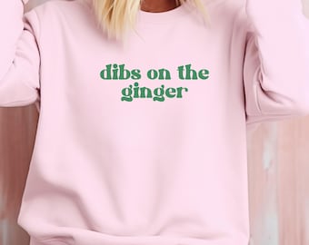Me quedo con la sudadera de jengibre, divertida camiseta del Día de San Patricio, camiseta de la suerte Y2K, camiseta de bebé para mujer, regalos para ella, sudadera con capucha del Día de San Patricio, jersey irlandés