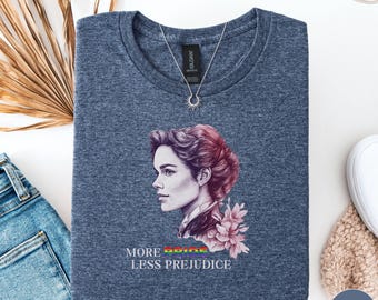 More Pride Less Prejudice Shirt, LGBTQ Shirt, Proud Ally Shirt, Pride Month Shirt, LGBTQ Sweatshirt, LGBTQ Gift, Pride Parade, Lesbian Shirt