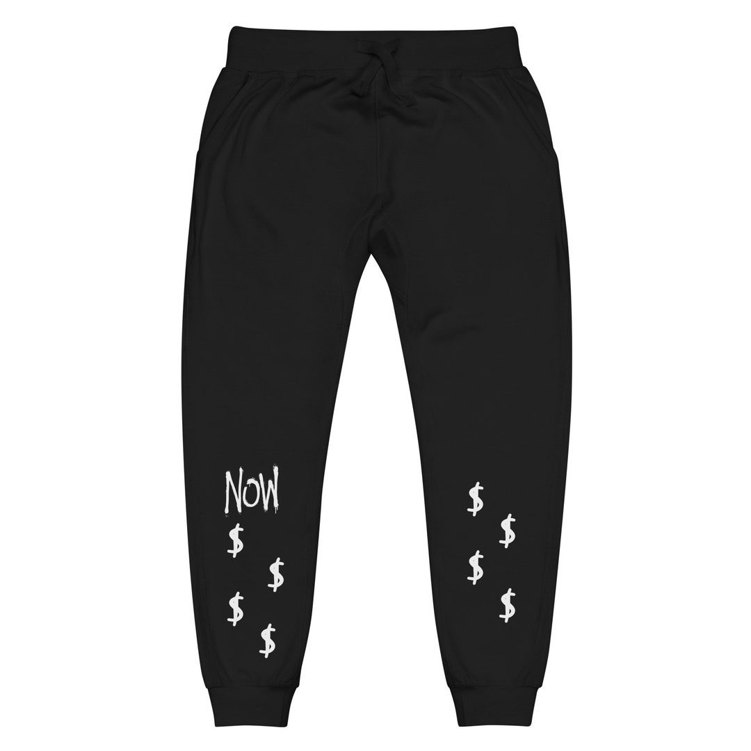Black Money Symbol Mens Sweatpants Joggers With Dollar Sign Etsy