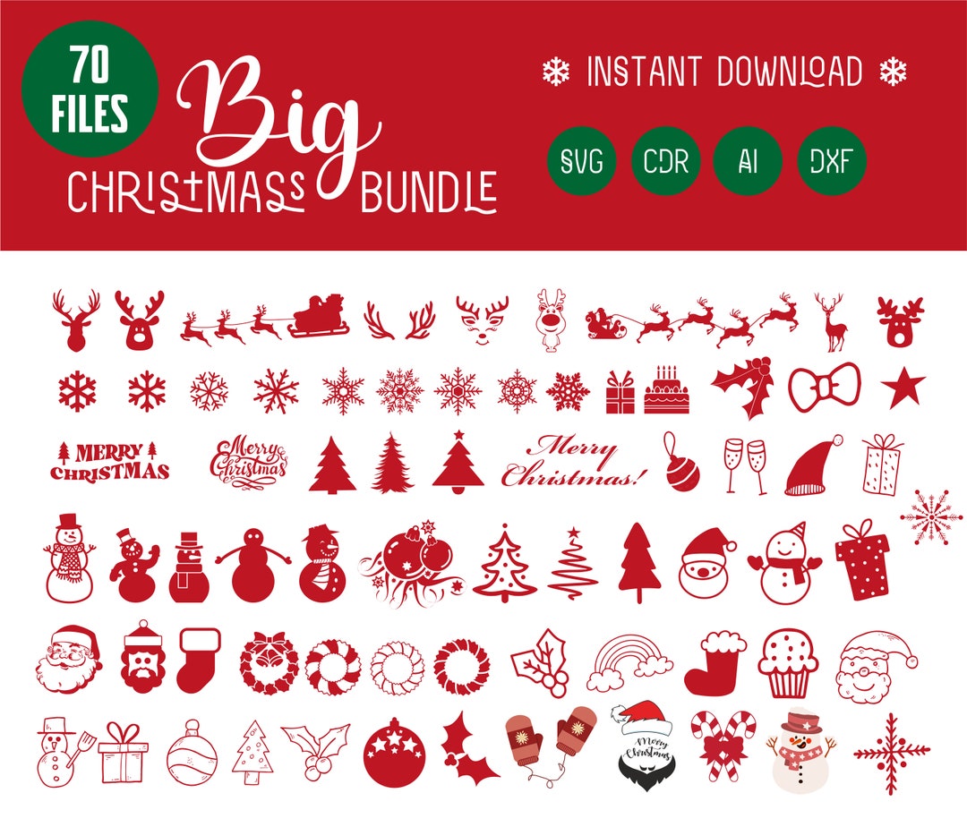 Christmas Svg Files for Cricut Christmas Svg Bundle Noel - Etsy