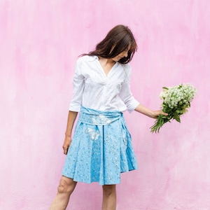 Vintage Summer Cotton Skirt – Made in Spain