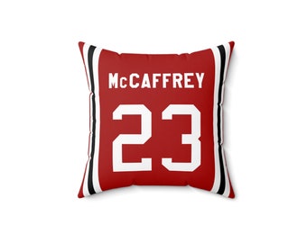 Christian McCaffrey San Francisco 49ers Pillow