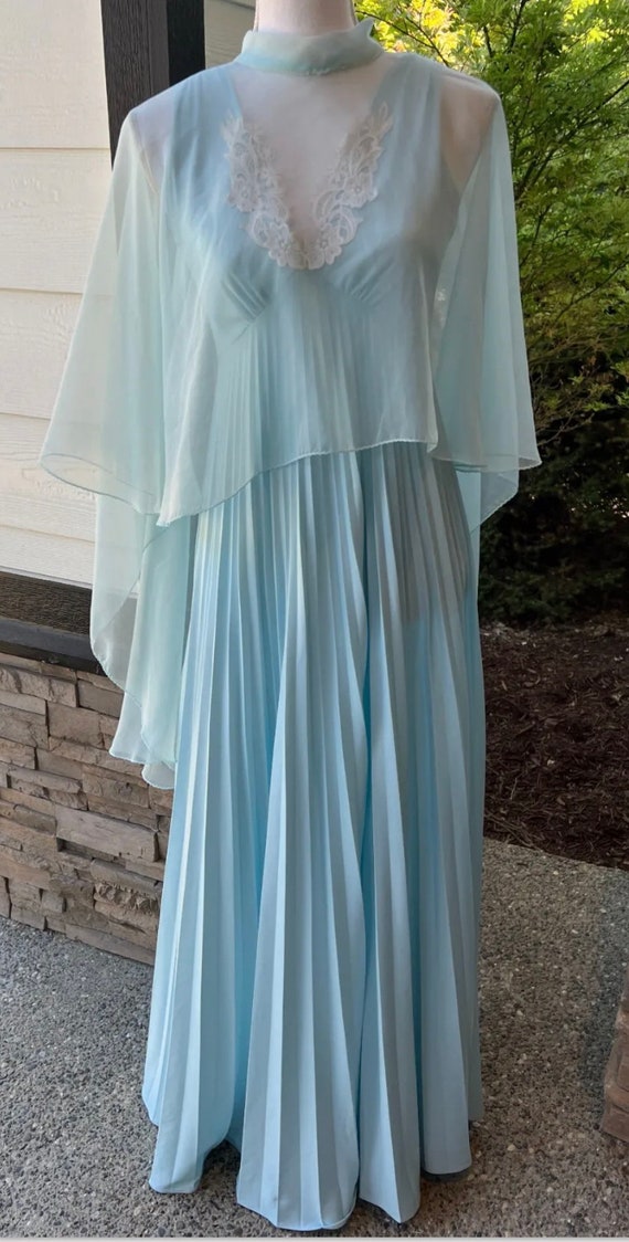 Vintage chiffon sheer pleated - Gem