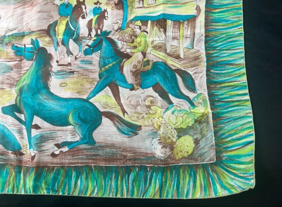 Vintage Momme Brico Turquoise Equestrian Burro Si… - image 5