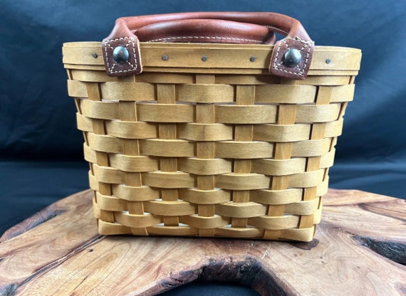 2002 Longaberger Basket Boardwalk Purse Handbag - image 5