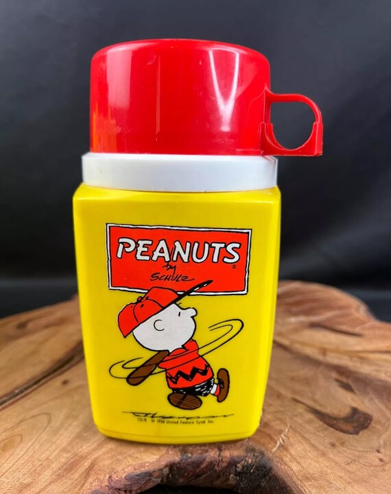 Vintage Peanuts Snoopy Thermos Lunch Box 1968 Com… - image 8