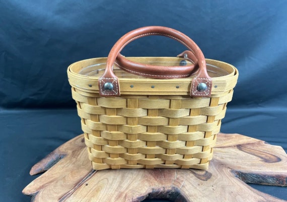 2002 Longaberger Basket Boardwalk Purse Handbag - image 1