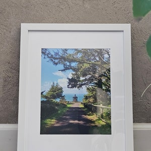 Oregon Coast Lighthouse Photo in Frame