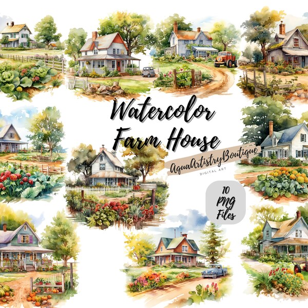 House Farm Invitation Etsy