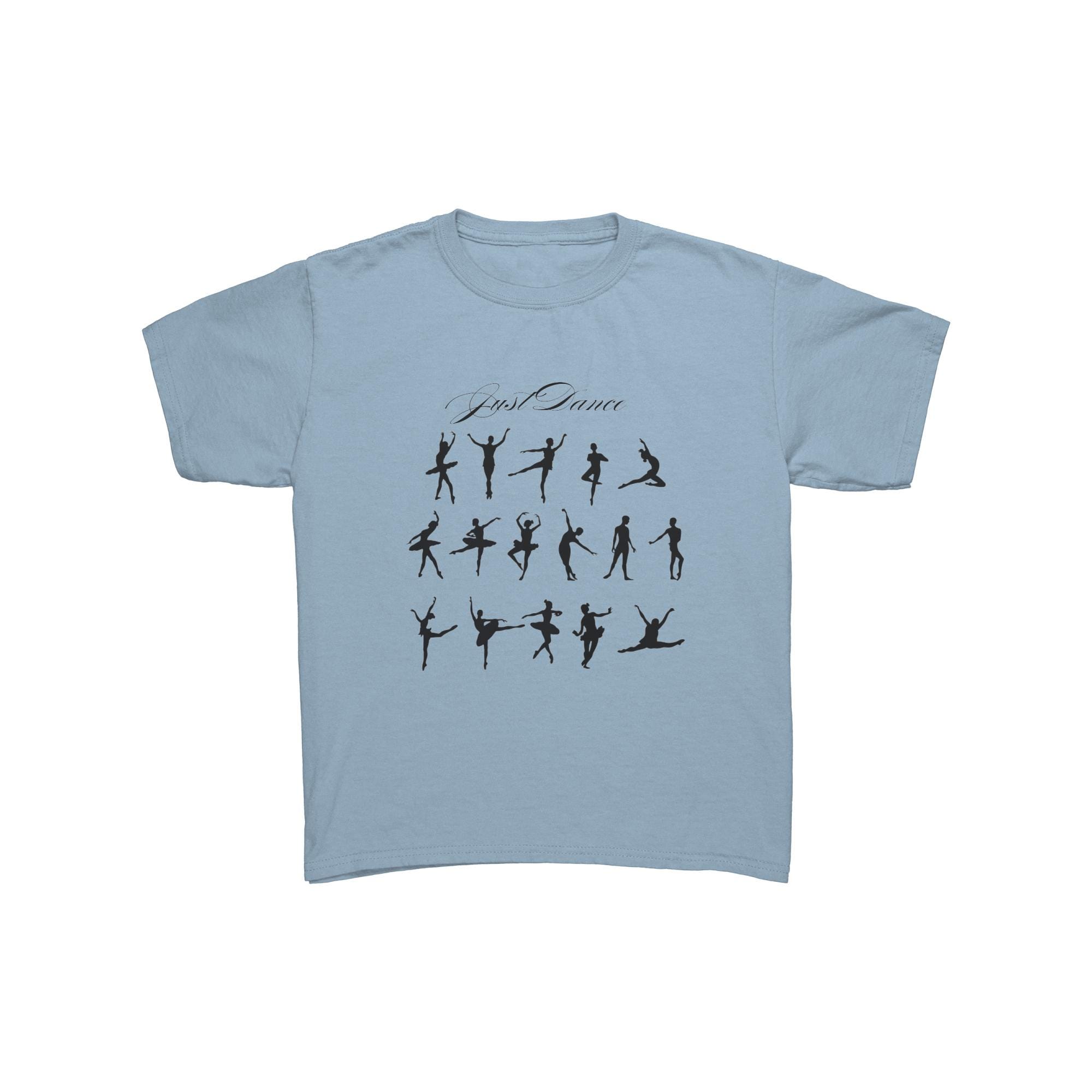 Just Dance Kids T-shirt: Silhouette Dance Poses, Cotton Crewneck