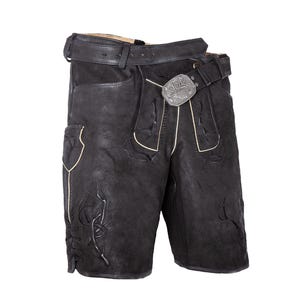 Handmade German Lederhosen: Authentic Bavarian Leather Shorts Oktoberfest Outfit
