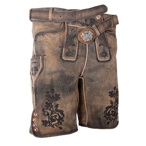 Pantalones cortos de cuero auténtico alemán: disfraz bávaro para el Oktoberfest