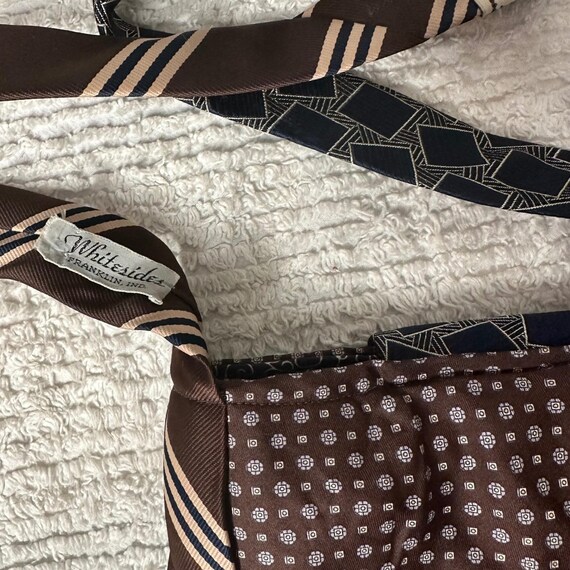 Unique Patchwork Tie Shoulder Bag Boho Upcycled D… - image 6