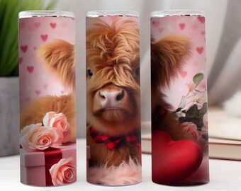 Valentine Cow Sublimation Design, Love PNG (Digital Download)