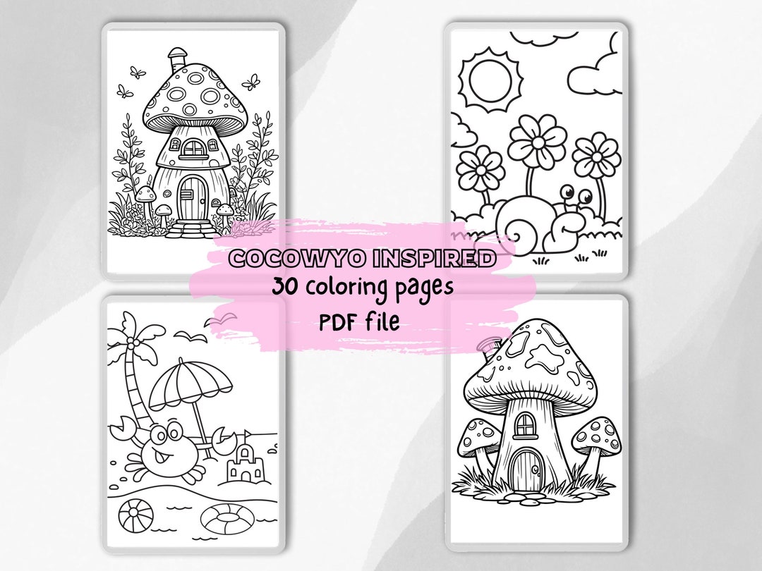 Bold & Cute Coco Wyo Inspired Printable/digital Coloring Pages | 30 ...