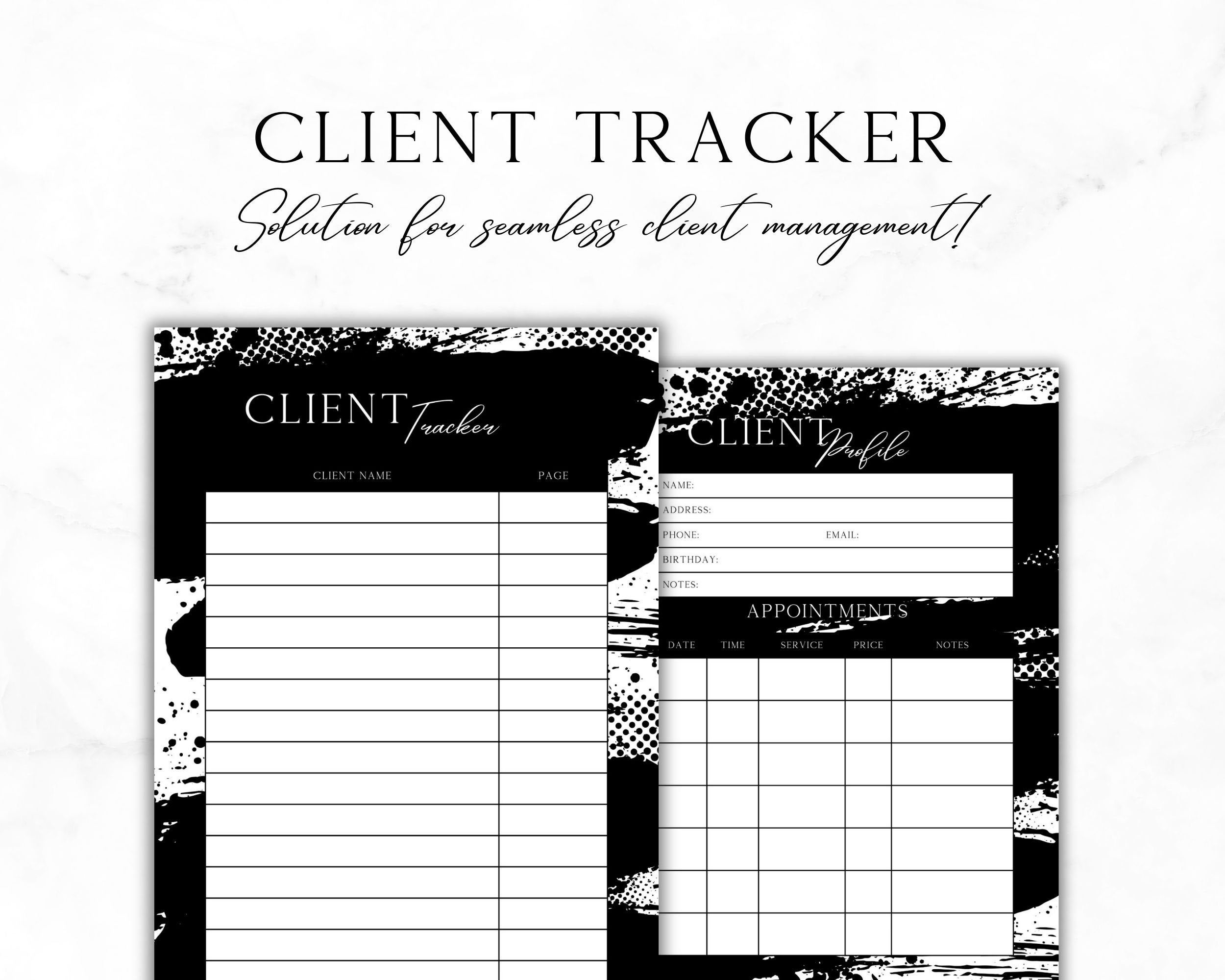 Client Tracker Printable Streamline Your Business Management - Etsy