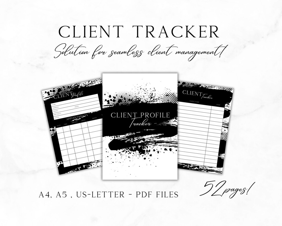 Client Tracker Printable Streamline Your Business Management - Etsy