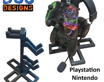 Dual Controller & Headphone Storage Tower - Nintendo - Playstation - XBOX