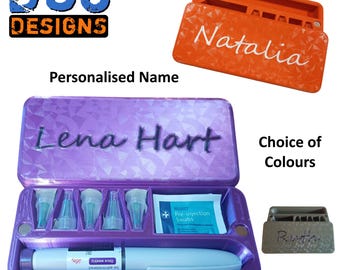 Personalised Slimline KwikPen Mounjaro Pen Case Storage Box – Lantus Case Novarapid Box Ozempic Holder