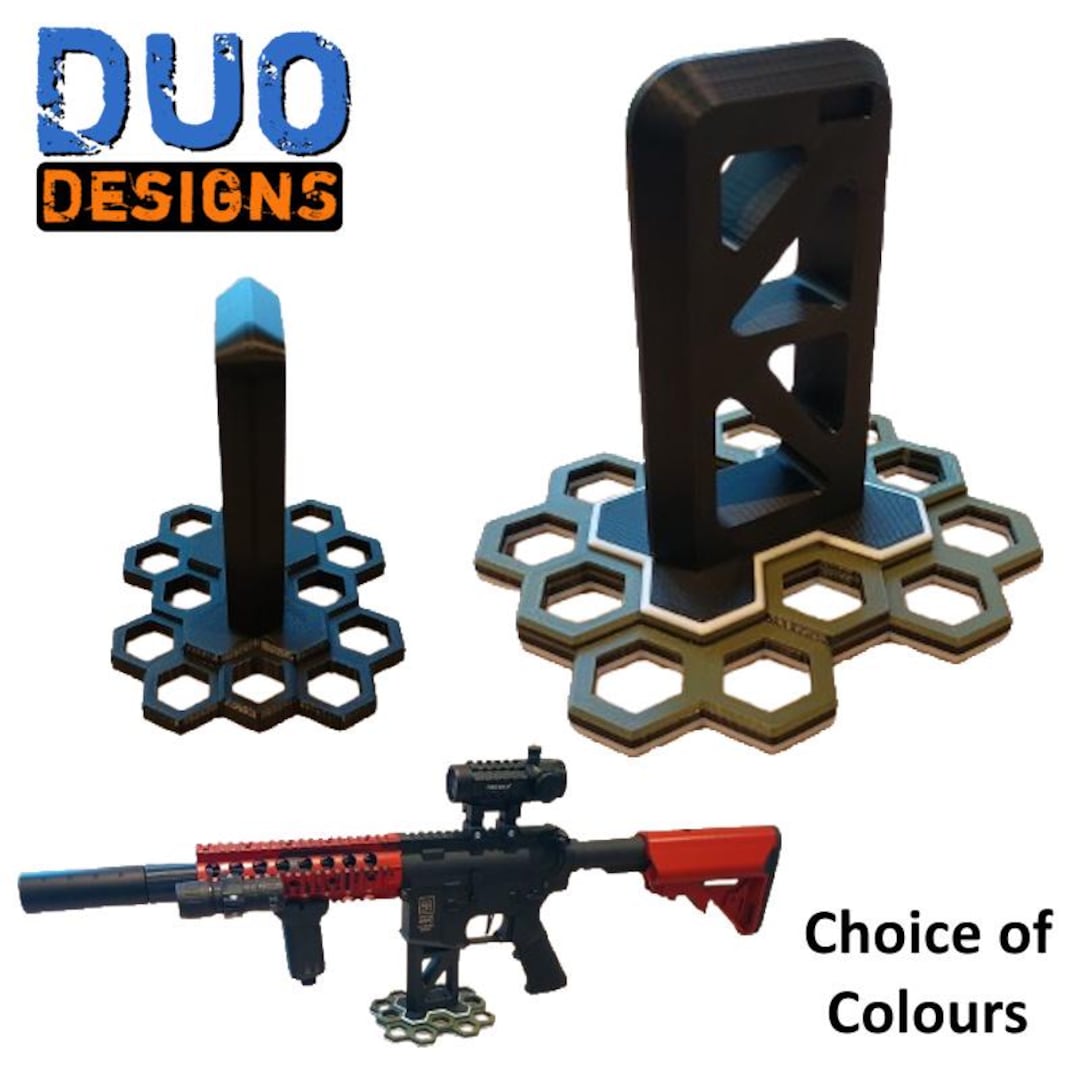 Display Stand for M4 Style Airsoft Rifle. Custom Colours Available ...