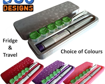 Mounjaro KwikPen Compact Case Storage Box – For Fridge & Travel. Range of Colours.