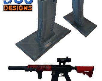 Display Stand for M4 style Airsoft Rifle. High Quality 3D Printed.