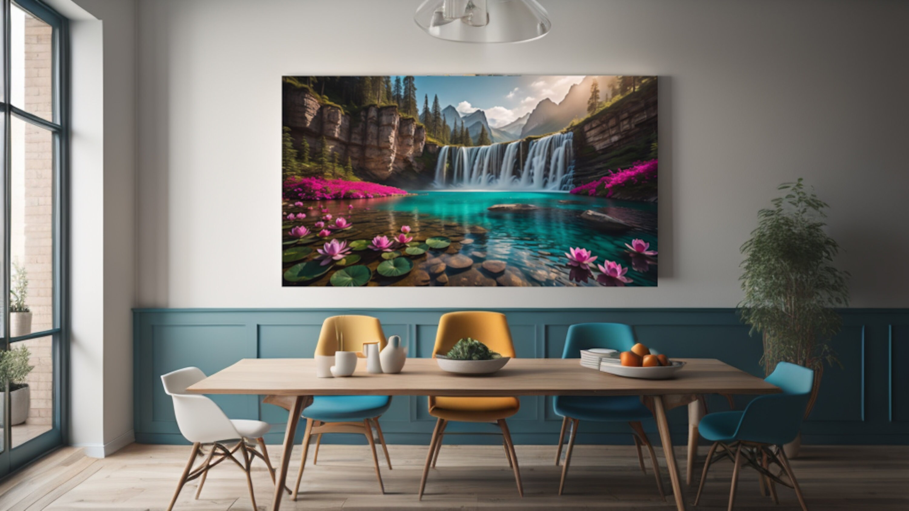 Waterfall 8k Background and Digital Wallpaper - Etsy