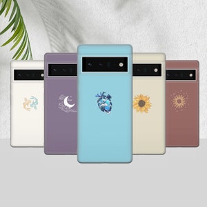 Custodia per telefono Minimal Colors Cover lunare minimalista per custodia per telefono Google Pixel 8 Pro, Pixel 7, custodia Pixel 7a, Pixel 6a, Pixel 6 Pro, Pixel XL