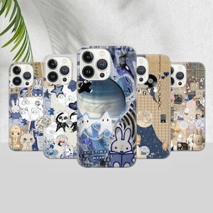 Miffy & Yoshitello Nara Handyhülle Aesthetic Cover für iPhone 15 Pro Max, 14, 12, Xs, 13, 11, Xr, Samsung S24, S23, A33, A15, Pixel 8 Pro, 7A