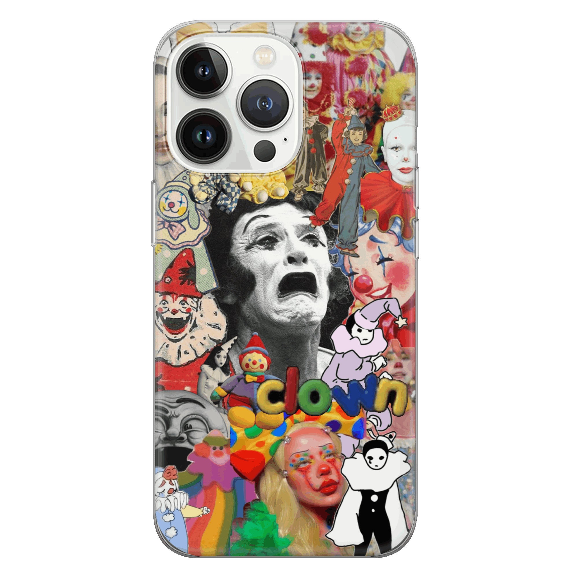 Creepy Ugly Clown Phone Case Scary Clowns Cover for iPhone 15 Etsy