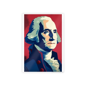 Washington Print | Vintage Campaign Art, Wall Decor, Unique Birthday, Graduation, Wedding & Anniversary Gift