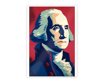 Washington Print | Vintage Campaign Art, Wall Decor, Unique Birthday, Graduation, Wedding & Anniversary Gift