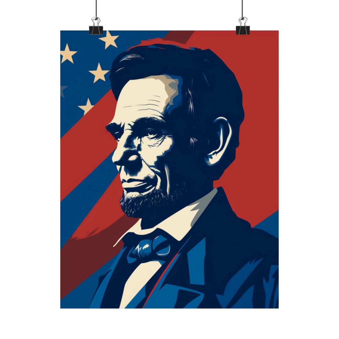 Abraham Lincoln Poster, Campaign Poster, Abraham Lincoln Art, Wall Art ...