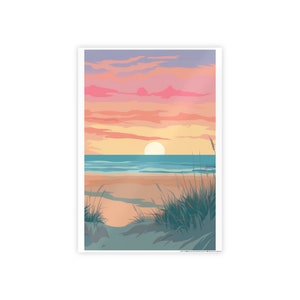 Beach Poster - Beach Wall Art, Beach Home Decor, Beach House, Wedding Gift, Travel Gift, Graduation Gift, Birthday Gift