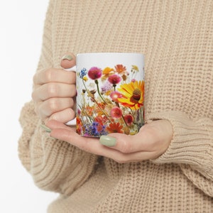 Flowers, Botanical, Coffee Mug