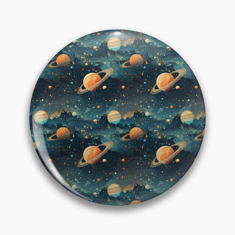 Planetary Rings Patterns Solar System Ringed Planet Saturn Digital Print Celestial Rings Saturn ...