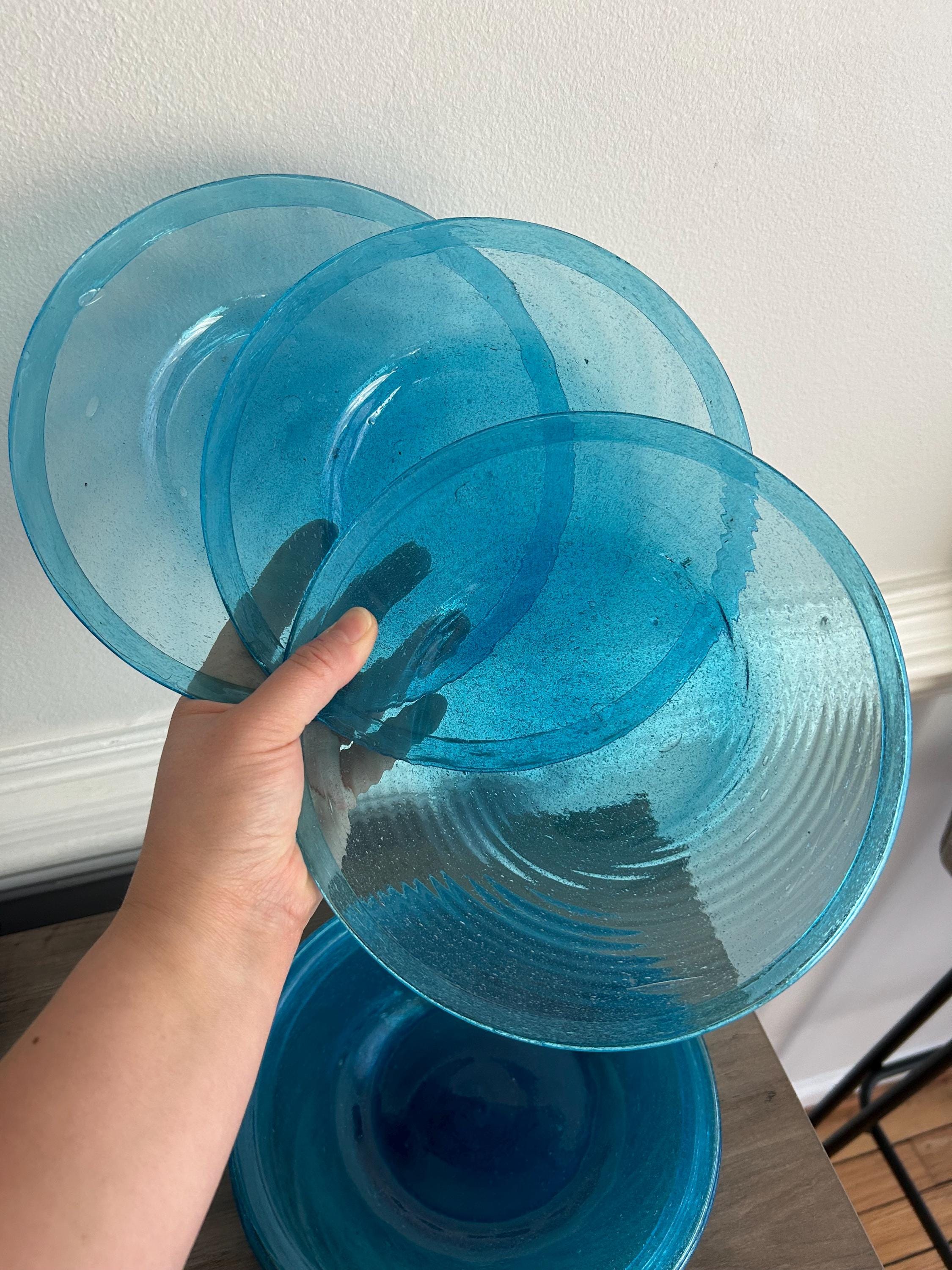 Blue Glass Plates Australia